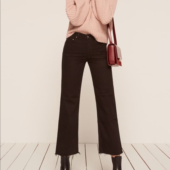 reformation stretch crop jeans